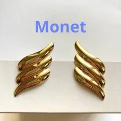 コスチュームジュエリー　Monet モネ ゴールド クリップ式イヤリングのサムネイル