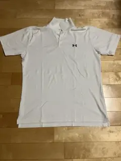 UNDER ARMOUR ホワイト ポロシャツ L