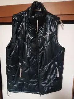 h honda b-one キルティングダウンベスト フード付きブラック最終価格