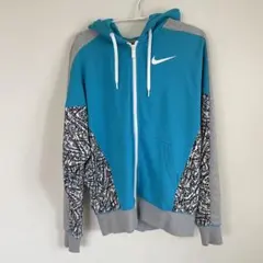 Nike フード付きジャケット L 青 グラフィックデザイン
