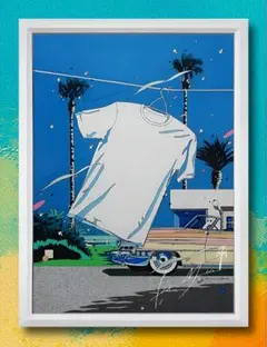 鈴木英人・アート【A4サイズ写真ポスターフレーム付き２点セット】ポスター