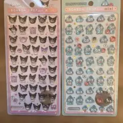 【正規品】ボンボンドロップミニ シールサンリオ　 クロミ　ハンギョドン2枚セット