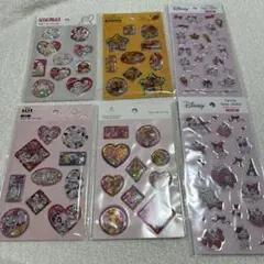 ディズニーウォーターシール4種類・ディズニー マリーちゃんエポキシラメシール2種