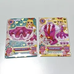 アイカツ衣装展 入場特典　ピンクステージスカート　ベスト