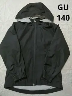GU 黒フード付きジャケット140のサムネイル