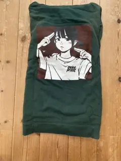 over print × 古塔つみ パーカー