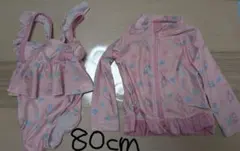 ドキンちゃんコキンちゃん水着・ラッシュガード80cm