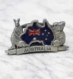 オーストラリア 国旗 カンガルー コアラ 金属製 インテリア置物 海外土産