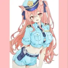 か*ゆ様 【A5サイズ】 手描き アナログ オリジナル 原画 猫耳 イラスト
