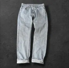 リーバイス505ダメージストレートデニムジーンズW30x32