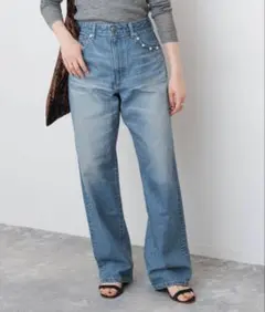 SOMETHINGサムシング ELSA LOOSE STRAIGHT PEARL