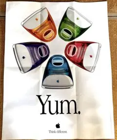 希少 初期Apple iMac 付属品ポスター Yum. - メルカリ