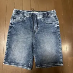 ZARA デニムブルー ショートパンツ M ハーフパンツ30
