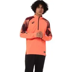 【新品未使用タグ付】アシックス ウインドバリアハーフジップトップ XL サッカーのサムネイル