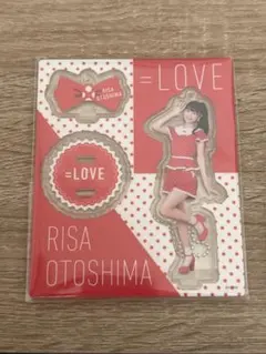 =LOVE 音嶋莉沙 アクリルスタンド イコラブ 赤白衣装