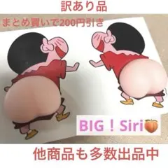 訳あり品 クレヨンしんちゃん しんちゃん 大きな おしりシール ぷにぷに 2枚
