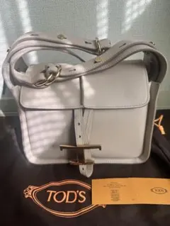 TOD’S トッズ T タイムレス ショルダーバッグ ベージュ【2回使用】