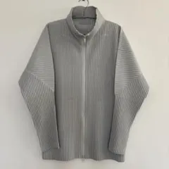 HOMME PLISSE ジップアップ ブルゾン グレー サイズ2