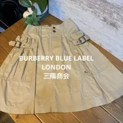 BURBERRY BLUE LABEL ベージュ ひざ丈フレアスカート36M相当