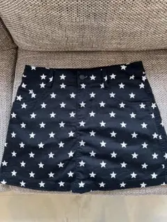 Jack Bunny 星柄ミニスカート 紺 サイズ1 インナーパンツ付