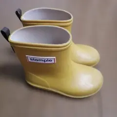 【stample】スタンプル　長靴　15センチ　マスタード　中敷きあり