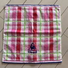 le coq sportif チェック柄ハンドタオルハンカチのサムネイル