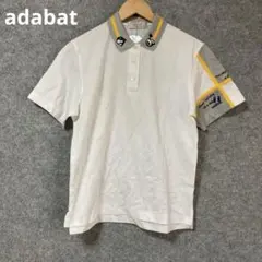 adabat クリーム色 ポロシャツ カラフル刺繍のサムネイル