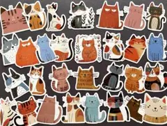 고양이 스티커 고양이 스티커 동물 고양이 고양이 노트북 데코 디바이더 30pcs