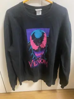 MARVEL VENOM プリント スウェット Mサイズ ブラック