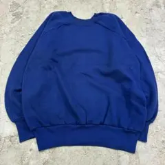 USA製　20/20 SPORT　スウェット　L　ブルー　無地　古着