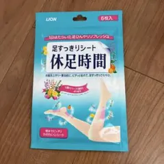 LION 休足時間 冷却シート 6枚入のサムネイル