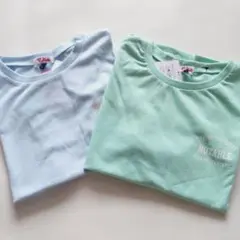 新品　ピンクラテ　Tシャツ　150　M　2枚セット 水色　緑