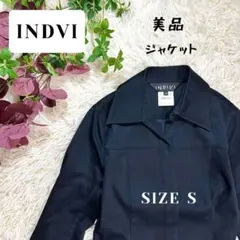 INDVI インディヴィ 美品 ジャケット サイズ S ベルト ブラック