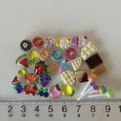 お菓子　チョコレート　ドーナツ　フルーツ　果物　アイス　ネイルパーツ　②