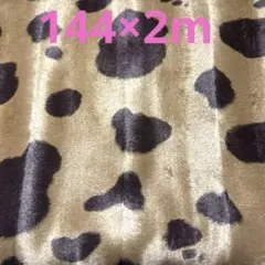 最終出品★モーモー柄ファー★ブラウン★ラスト２枚★