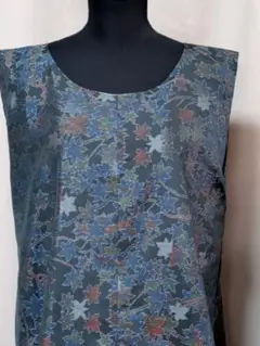 着物リメイク671 ジャンパースカート　(リバーシブル)