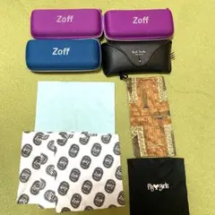 メガネケース5個セットとメガネ拭き5枚セット