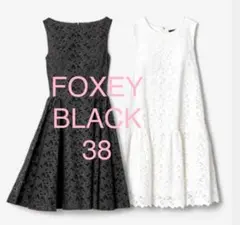 フォクシー　豪華　総レース　総刺繍　ワンピース　後ろ可愛い