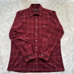 ゴ*ラ様 【Lyle & Scott】チェック柄 フランネルシャツ レッド Mサのサムネイル
