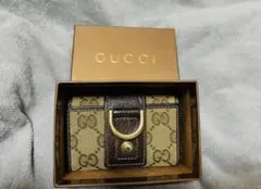 は*ち様 GUCCI GGパターン キーケース - メルカリ
