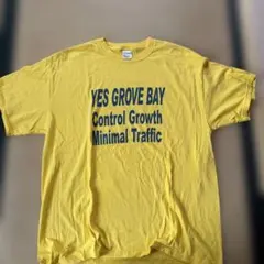 YES GROVE BAY プリント Tシャツ イエローのサムネイル