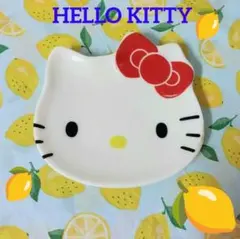 HELLO KITTY ハローキティ 平成レトロのキティちゃんの顔デザイン小皿のサムネイル