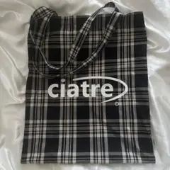 ciatre check tote bag 2024 BLACK 山下美月