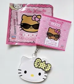 ハローキティ ときめきミラーチャーム　日焼けキティ ヒョウ柄　アイドルスター