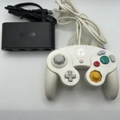 ゲームキューブコントローラー(スマブラホワイト)+GCコン 接続タップ