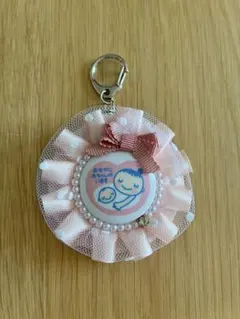 ふわふわチュール♡マタニティロゼット マタニティマーク 両面 キーホルダー