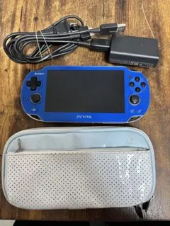 SONY PS Vita 本体 ブルー 箱無し ソフトケース付き
