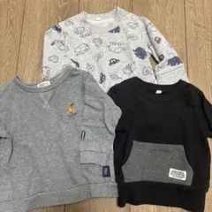 子供服　保育園着　トレーナー　３点セット　80