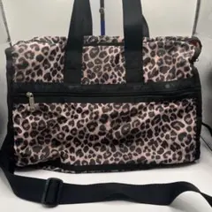 レスポートサック　ボストンバッグ　2way ヒョウ柄　収納力◎ 旅行　底収納あり