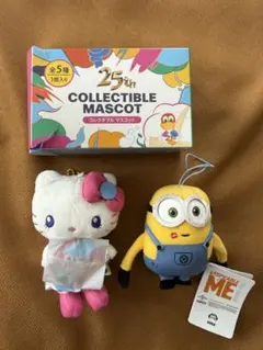 USJ25周年ハローキティコレクタブルマスコット&非売品ミニオン